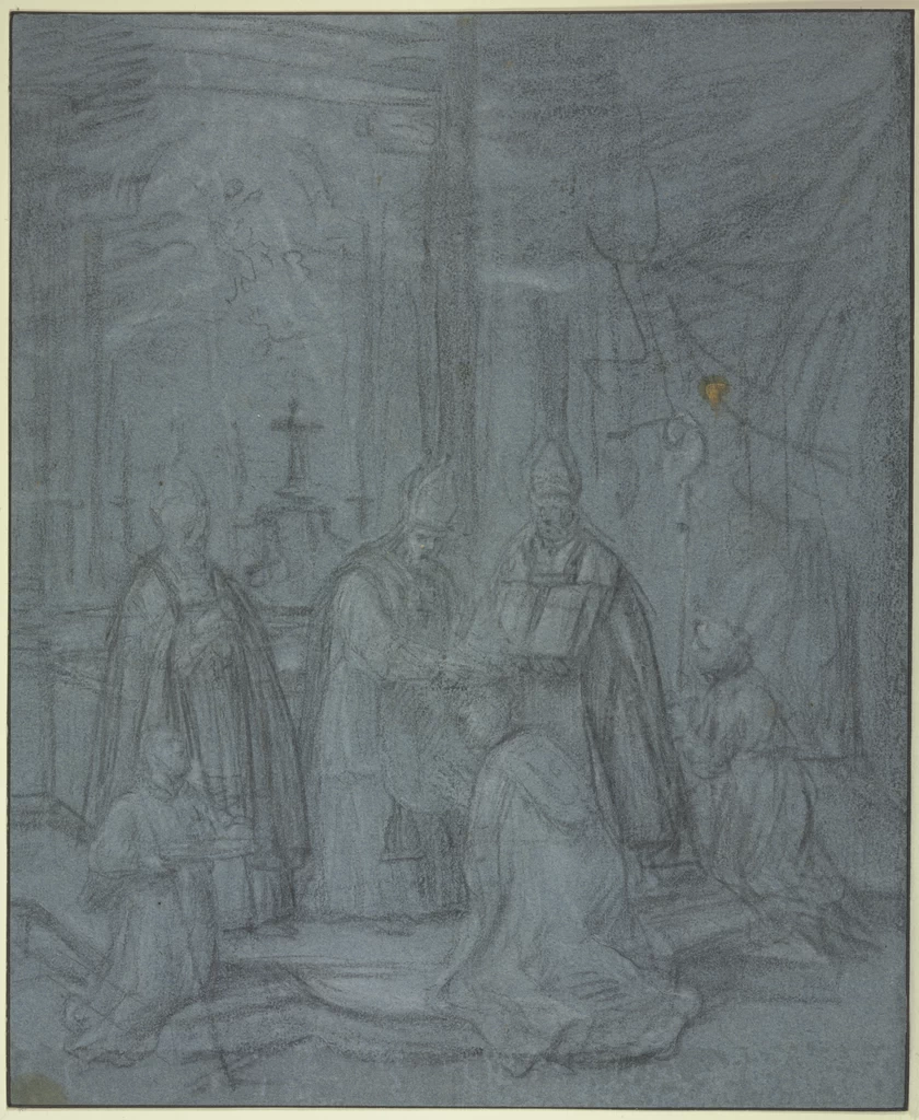 Eustache Le Sueur - 119, Ordinazione di un vescovo, Städelsches Kunstinstitut und Städtische Galerie, Francoforte